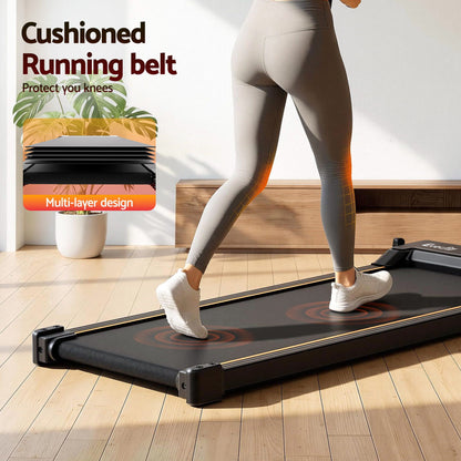 Everfit 2 in 1 Walking Pad Treadmill Dual-Sided Under Desk Treadmills with Foot Massage for Home Gym with App TMILL-400-FMS-PAD