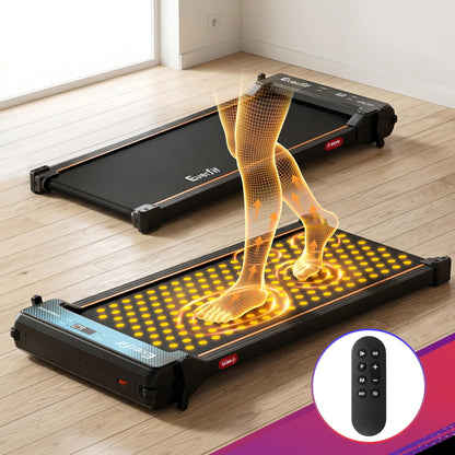 Everfit 2 in 1 Walking Pad Treadmill Dual-Sided Under Desk Treadmills with Foot Massage for Home Gym with App TMILL-400-FMS-PAD