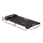 Everfit 3 in 1 Treadmill Electric Walking Pad with Incline Under Desk Home Gym Black