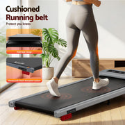 Everfit 3 in 1 Treadmill Electric Walking Pad with Incline Under Desk Home Gym Grey