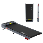 Everfit 3 in 1 Treadmill Electric Walking Pad with Incline Under Desk Home Gym Grey