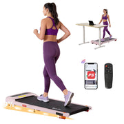 Everfit 3 in 1 Treadmill Electric Walking Pad with Incline Under Desk Home Gym Pink