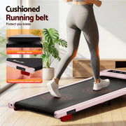 Everfit 3 in 1 Treadmill Electric Walking Pad with Incline Under Desk Home Gym Pink