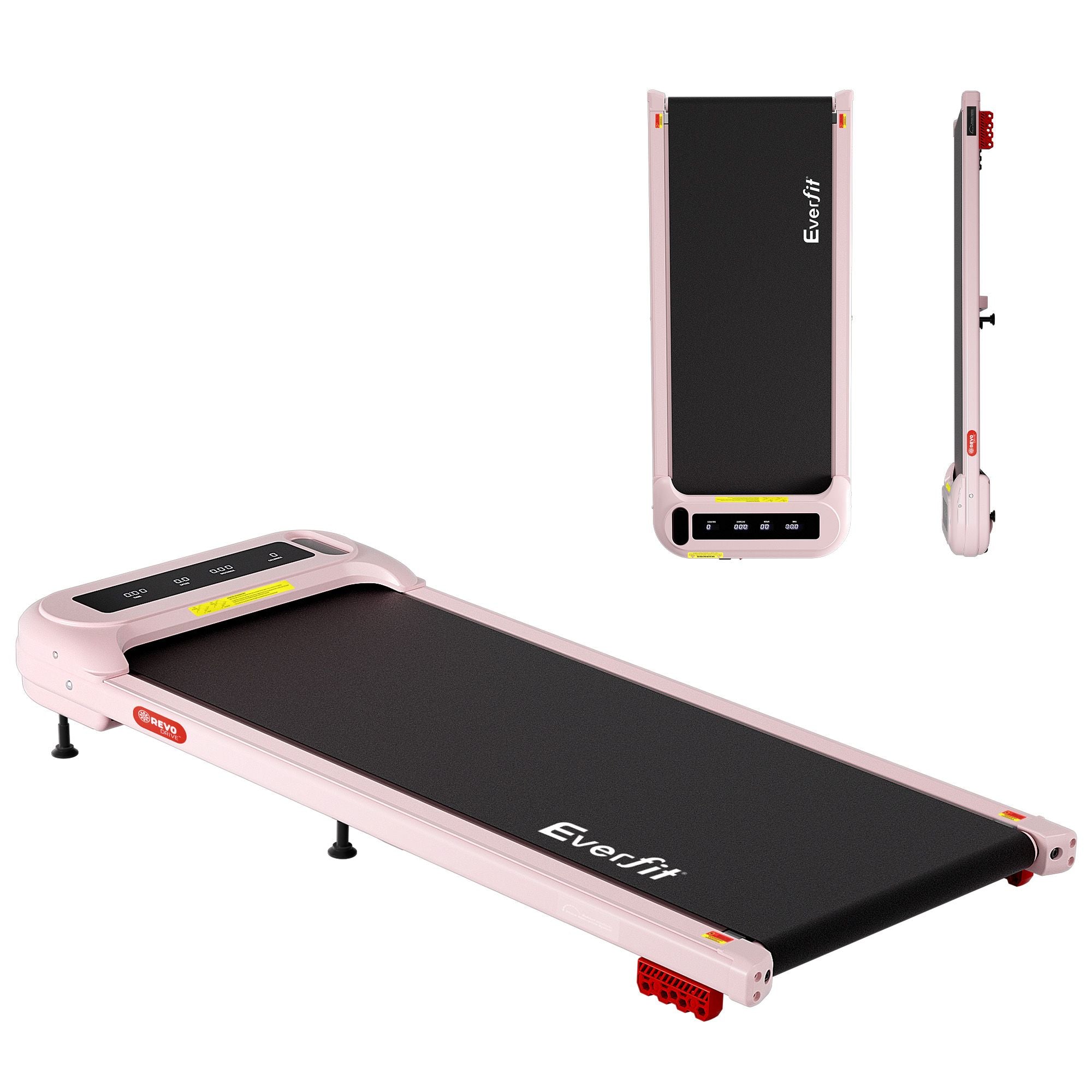 Everfit 3 in 1 Treadmill Electric Walking Pad with Incline Under Desk Home Gym Pink