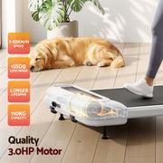 Everfit 3 in 1 Treadmill Electric Walking Pad with Incline Under Desk Home Gym White