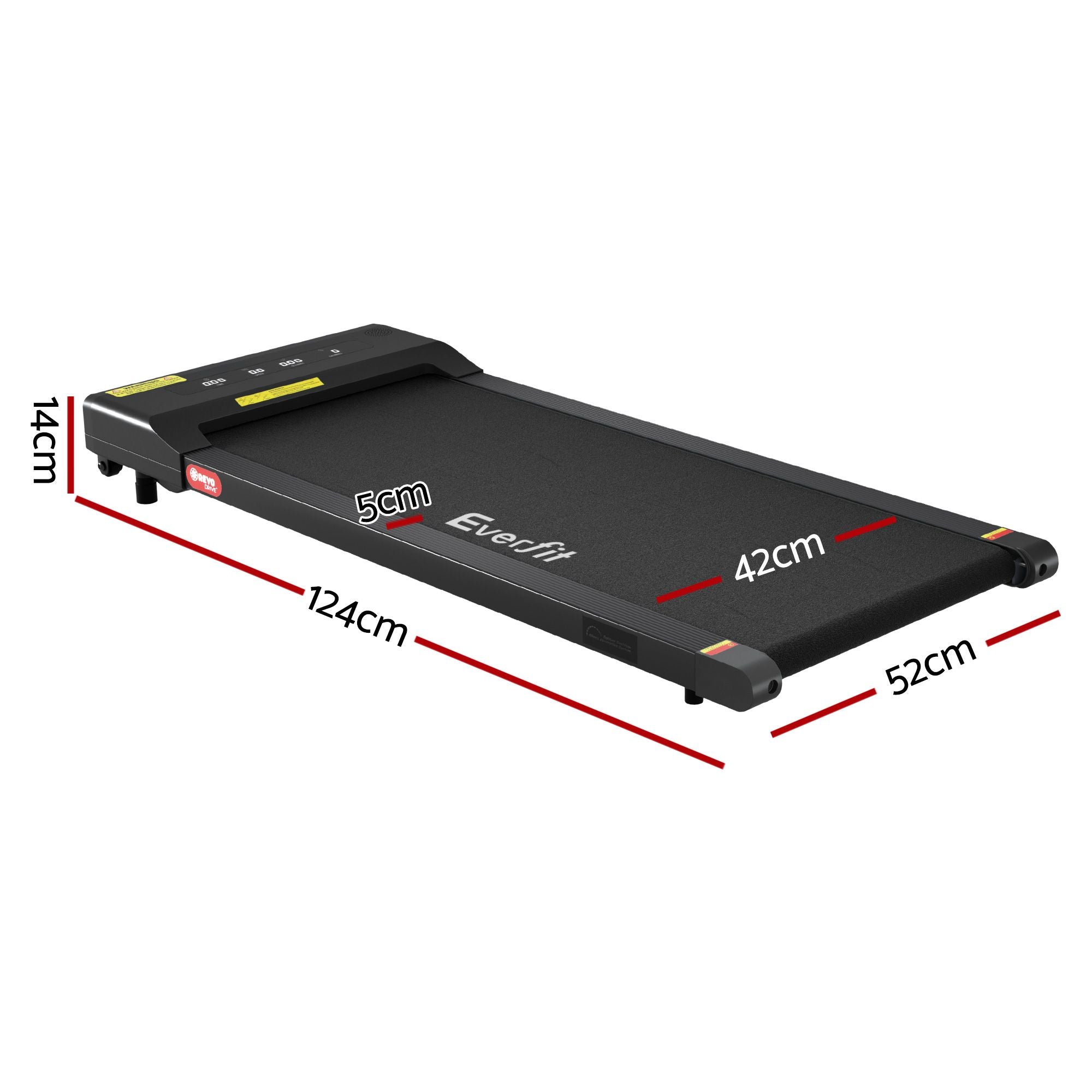 Everfit 2 in 1 Treadmill Electric Walking Pad Under Desk Home Gym Fitness 400mm Black TMILL-400-PAD
