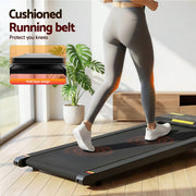 Everfit 2 in 1 Treadmill Electric Walking Pad Under Desk Home Gym Fitness 400mm Black TMILL-400-PAD