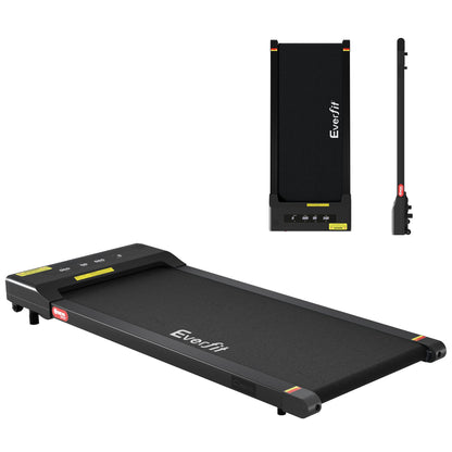 Everfit 2 in 1 Treadmill Electric Walking Pad Under Desk Home Gym Fitness 400mm Black TMILL-400-PAD