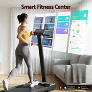 Everfit Walking Pad Treadmill 2 in 1 Foldable for Home Gym 40cm Wide Belt 12 Programs with App TMILL-400-TH-BK