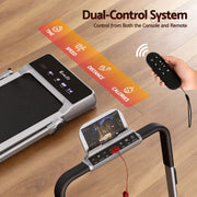 Everfit 3 in 1 Walking Pad Treadmill 20% Auto Incline Under Desk Foldable Treadmills for Home With 40cm Wide Belt Silver