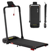 Everfit 3 in1 Treadmill Electric Walking Pad with Incline Foldable for Home Gym Black TMILL-400H-INC-BK