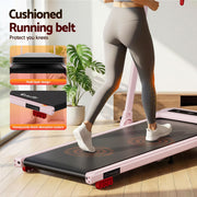 Everfit 3 in 1 Treadmill Electric Walking Pad with Incline Foldable for Home Gym Pink