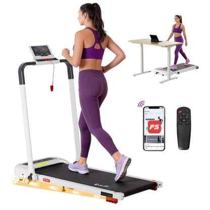 Everfit 3 in 1 Treadmill Electric Walking Pad with Incline Foldable for Home Gym White TMILL-400H-INC-WH