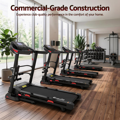 Everfit Treadmill Electric Home Gym Fitness Exercise Machine w/ Sit Up Bar 450mm TMILL-450-M354-SUB