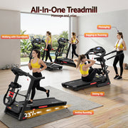Everfit Treadmill Electric Home Gym Fitness Exercise Machine w/ Massager 480mm TMILL-480-M16-MSG