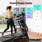 Everfit Treadmill Electric Home Gym Fitness Exercise Machine w/ Massager 480mm TMILL-480-M16-MSG