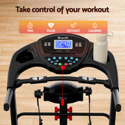 Everfit Treadmill Electric Home Gym Fitness Exercise Machine w/ Massager 480mm TMILL-480-M16-MSG