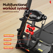 Everfit Treadmill Electric Home Gym Fitness Exercise Machine w/ Massager 480mm TMILL-480-M16-MSG