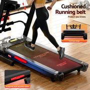 Everfit Treadmill Electric Home Gym Fitness Exercise Machine w/ Massager 480mm TMILL-480-M16-MSG