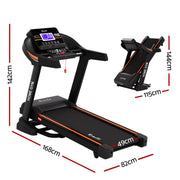 Everfit Treadmill Electric Auto Incline Home Gym Fitness Exercise Machine 490mm