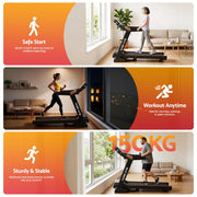 Everfit Treadmill Electric Auto Incline Home Gym Fitness Exercise Machine 490mm
