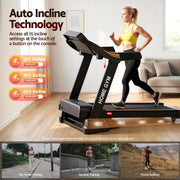 Everfit Treadmill Electric Auto Incline Home Gym Fitness Exercise Machine 490mm