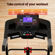 Everfit Treadmill Electric Home Gym Fitness Exercise Machine w/ Sit Up Bar 480mm TMILL-480-M804-SUB-AB