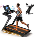 Everfit 500mm Wide Belt Treadmill 30% Auto Incline Foldable Treadmills for Home with LED Lights TMILL-500-AUTO