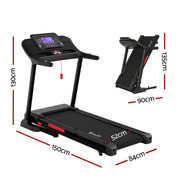 Everfit Treadmill Electric Auto Incline Home Gym Fitness Exercise Machine 520mm
