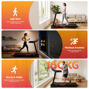 Everfit Treadmill Electric Auto Incline Home Gym Fitness Exercise Machine 520mm