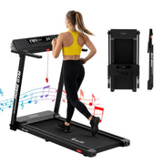 Everfit Treadmill Electric Home Gym Fitness Exercise Fully Foldable 450mm Black