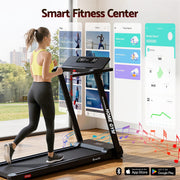 Everfit Treadmill Electric Home Gym Fitness Exercise Fully Foldable 450mm Black