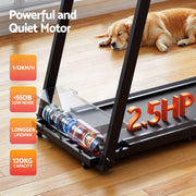 Everfit Treadmill Electric Home Gym Fitness Exercise Fully Foldable 450mm Black
