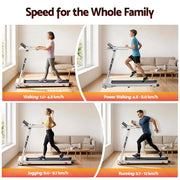 Everfit Treadmill Electric Home Gym Fitness Exercise Fully Foldable 450mm White