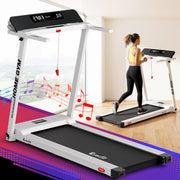 Everfit Treadmill Electric Home Gym Fitness Exercise Fully Foldable 450mm White