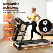 Everfit Treadmill Electric Home Gym Fitness Exercise Machine w/ Massager 450mm TMILL-CHI-450-MSG