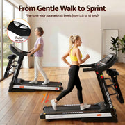 Everfit Treadmill Electric Home Gym Fitness Exercise Machine w/ Massager 450mm TMILL-CHI-450-MSG