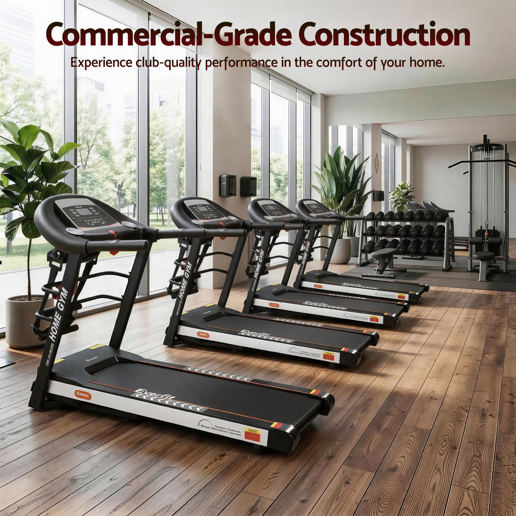 Everfit Treadmill Electric Home Gym Fitness Exercise Machine w/ Massager 450mm TMILL-CHI-450-MSG