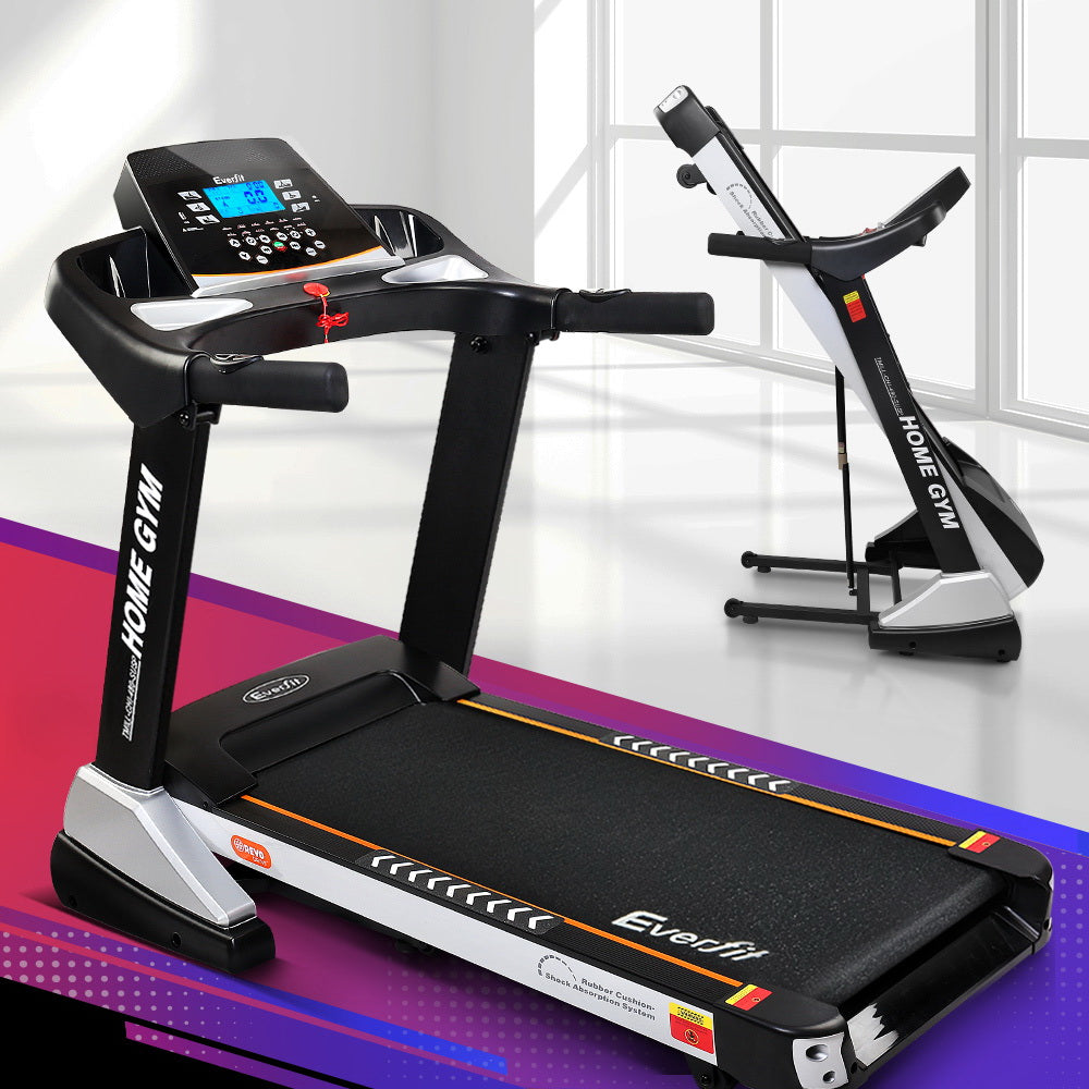 Everfit Treadmill Electric Auto Incline Spring Home Gym Fitness Exercise 480mm TMILL-CHI-480-SUSP