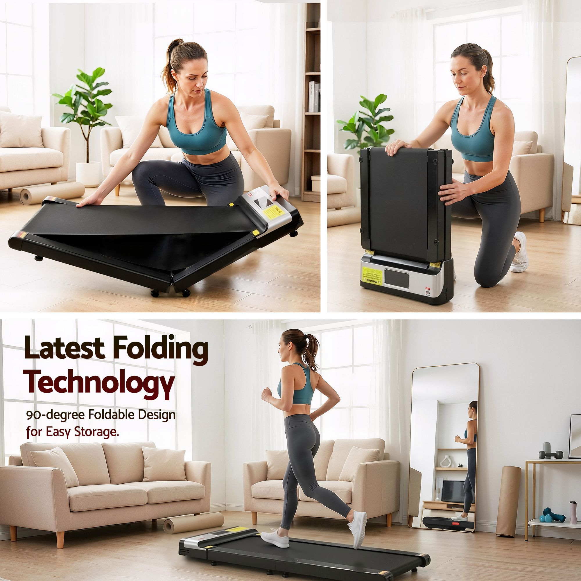 Everfit Treadmill Electric Walking Pad Under Desk Home Gym Fitness Foldable Belt TMILL-K-YG400-PAD