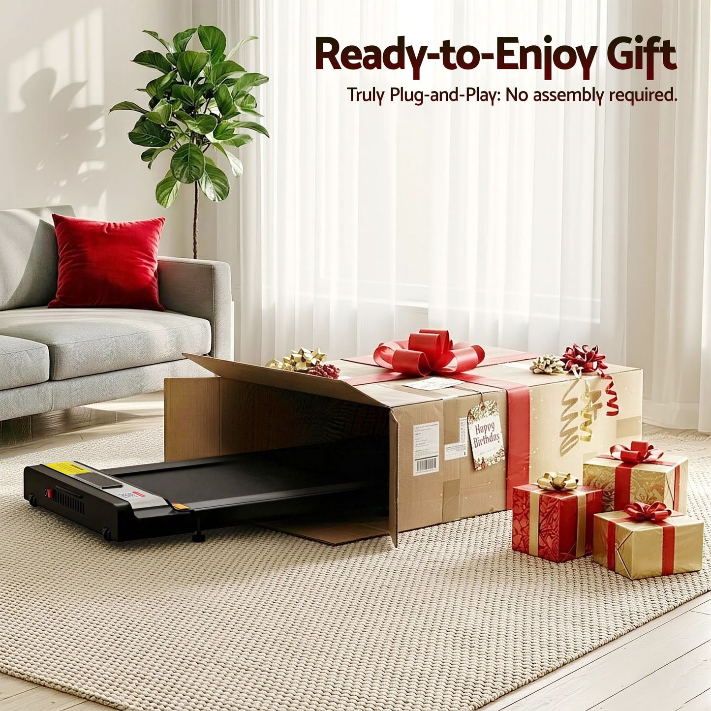 Everfit Treadmill Electric Walking Pad Under Desk Home Gym Fitness Foldable Belt TMILL-K-YG400-PAD