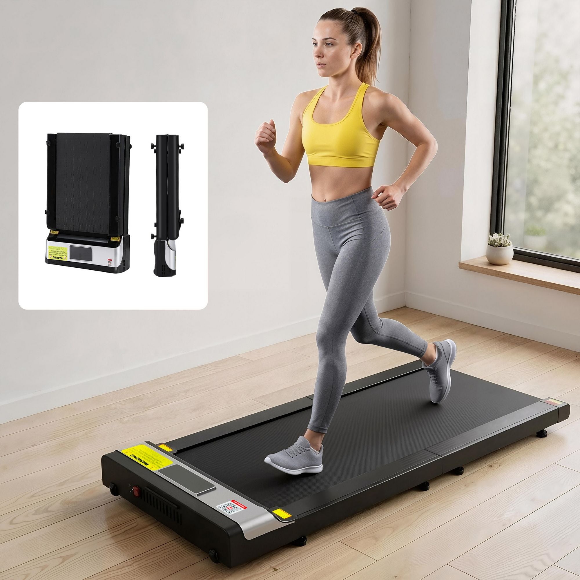 Everfit Treadmill Electric Walking Pad Under Desk Home Gym Fitness Foldable Belt TMILL-K-YG400-PAD