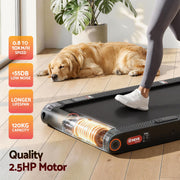 Everfit 4 in 1 Vibration Walking Pad Treadmill Under Desk Treadmills for Home Gym with App Control 380mm Black TMILL-MIG-380-VB