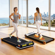 Everfit 2 Side Walking Pad Treadmill with Massage Function Fitness 380mm Black TMILL-TD38-DBL-PAD