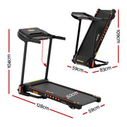 Everfit Treadmill Electric Home Gym Fitness Exercise Equipment Incline 390mm