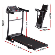 Everfit Treadmill Electric Home Gym Fitness Exercise Machine Incline 400mm TMILL-TITAN40-8000-BK