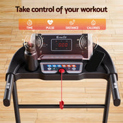 Everfit Treadmill Electric Home Gym Fitness Exercise Machine Incline 400mm TMILL-TITAN40-8000-BK