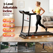 Everfit Treadmill Electric Home Gym Fitness Exercise Machine Incline 400mm TMILL-TITAN40-8000-BK