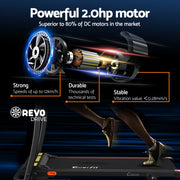 Everfit Treadmill Electric Home Gym Fitness Exercise Equipment Incline 400mm