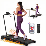 Everfit 3 in 1 Treadmill Electric Walking Pad Auto Incline Foldable for Home Gym Black TMILL-TITAN41-PAD